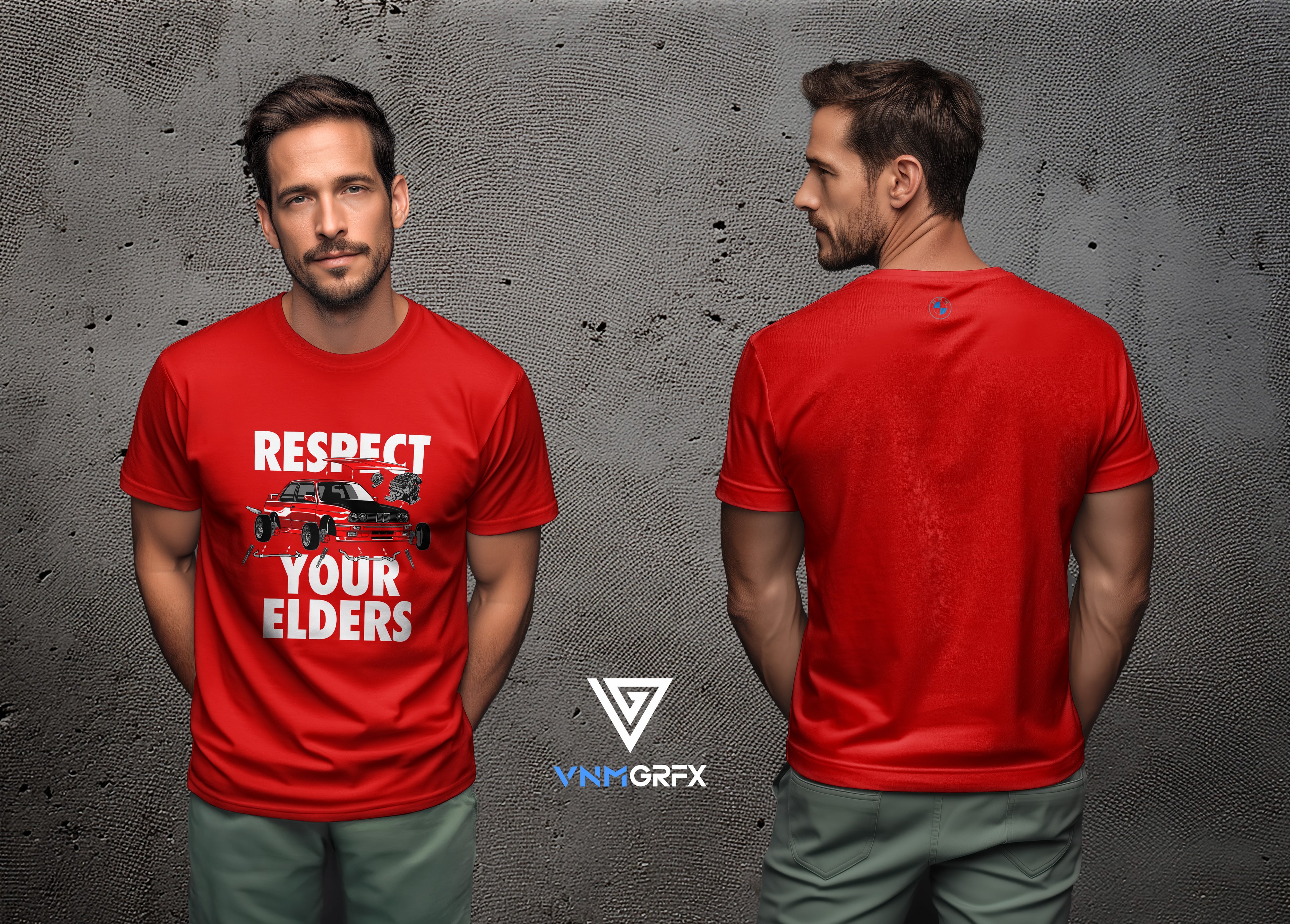 Camiseta BMW Respect Your Elders