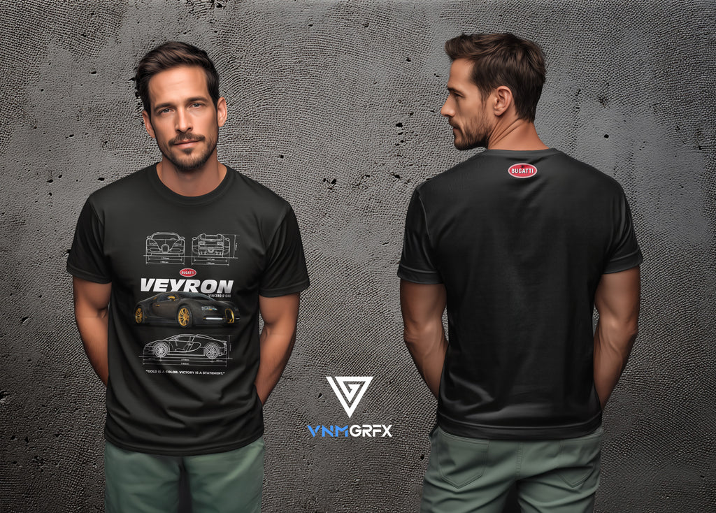 Camiseta Bugatti Veyron Vincerò D'Oro