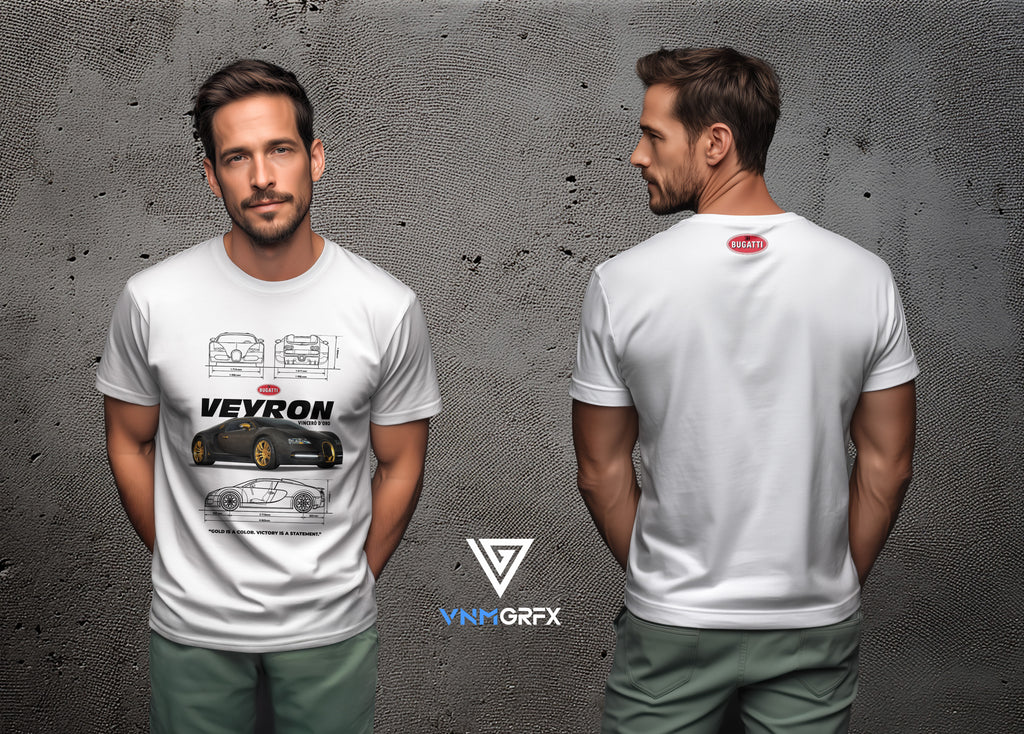 Camiseta Bugatti Veyron Vincerò D'Oro