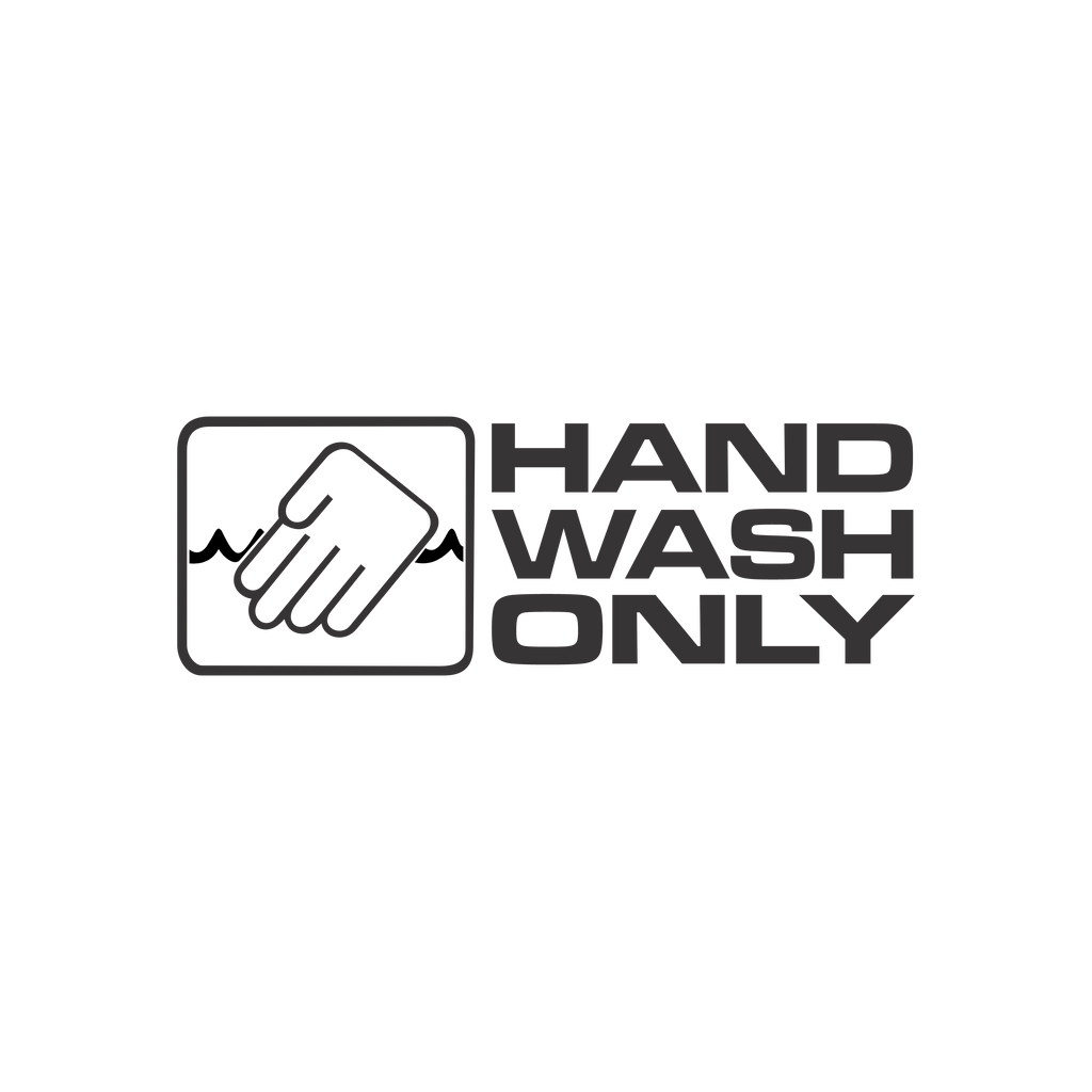 Sticker Hand Wash Only