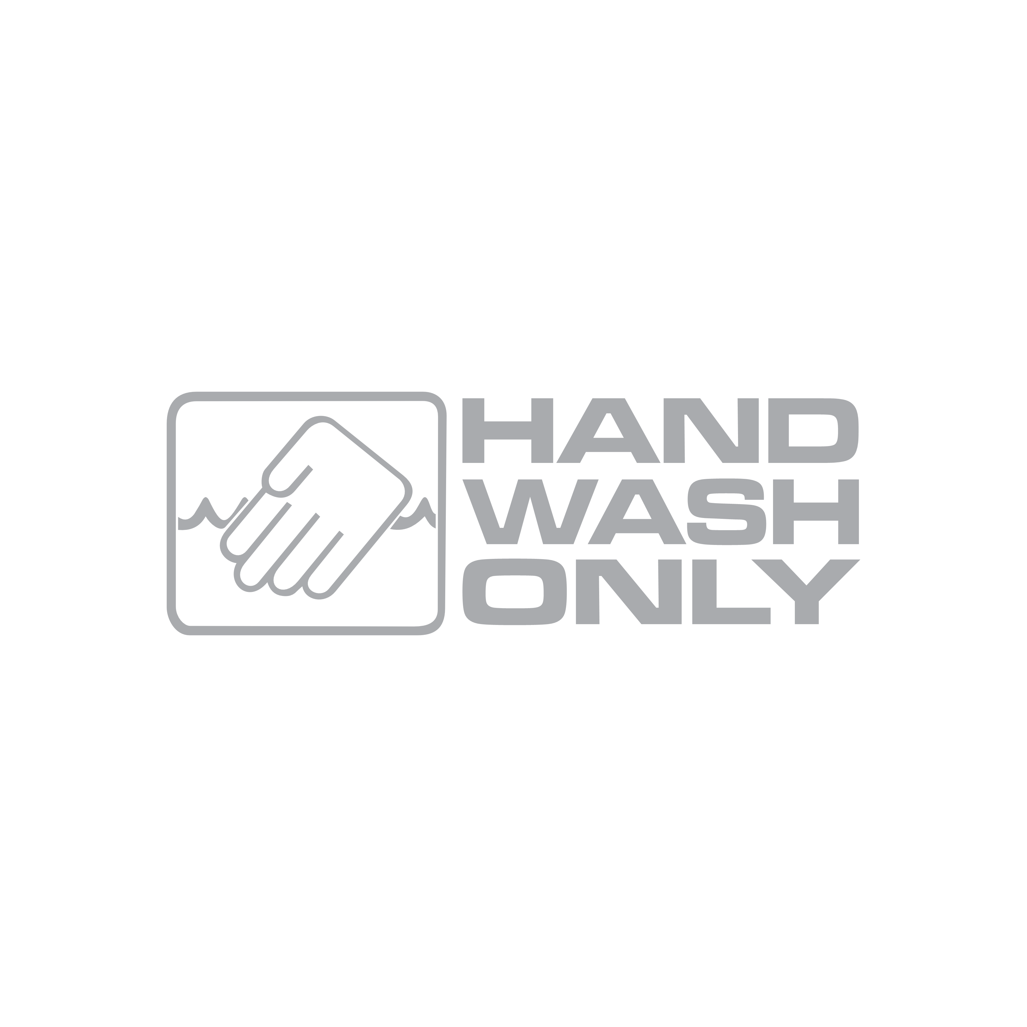 Sticker Hand Wash Only