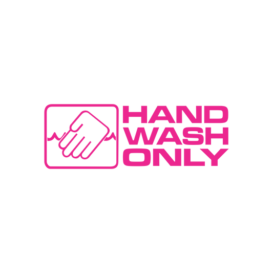 Sticker Hand Wash Only