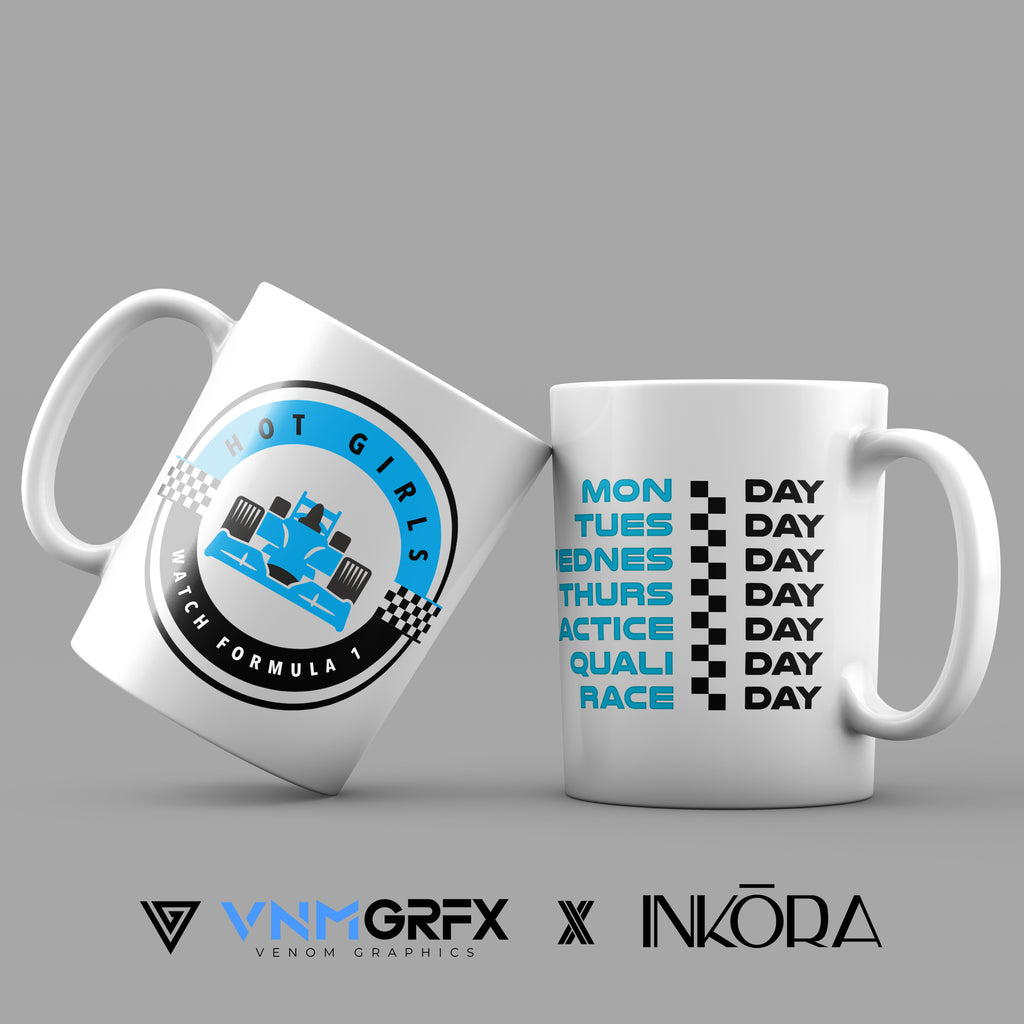 Taza Hot Girls Watch Formula 1 by INKŌRA